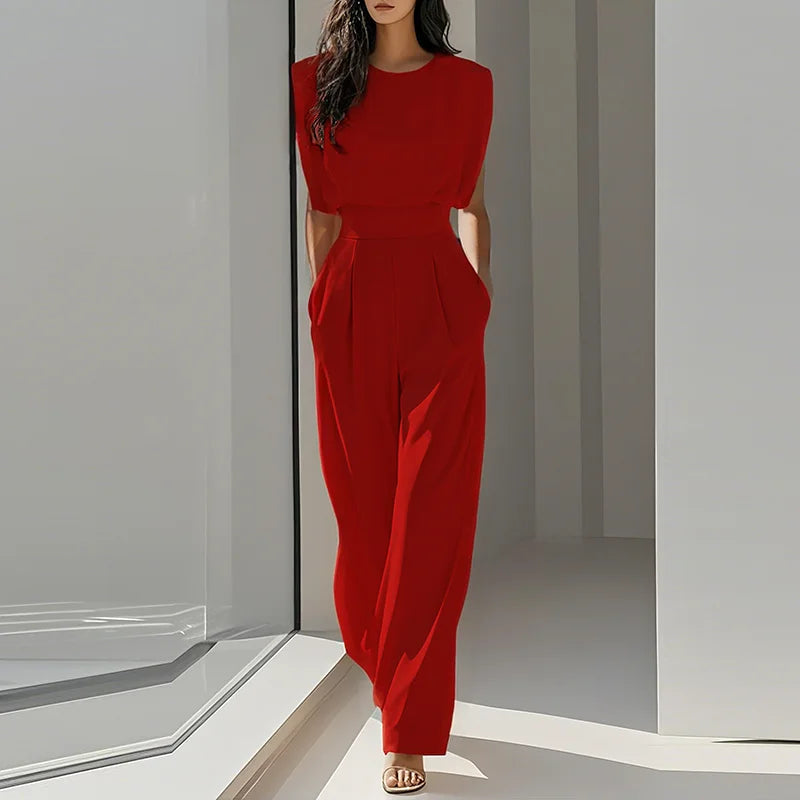 Amina Jumpsuit | Sleeveless, High Waist, Straight-Leg for Women 4
