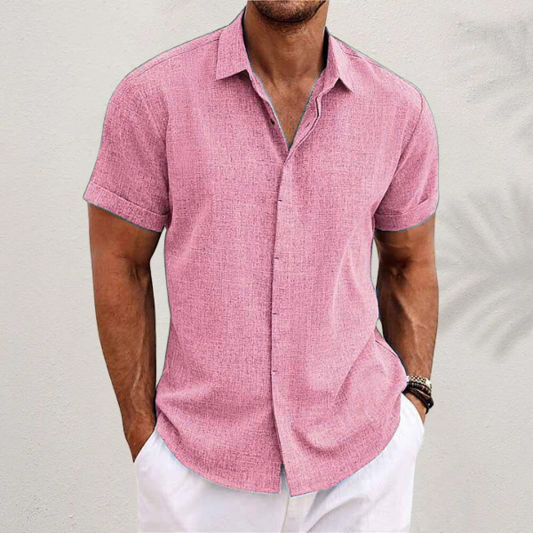 Garrick Men's Dress Shirt | Breathable Linen Blend, Relaxed Fit 6