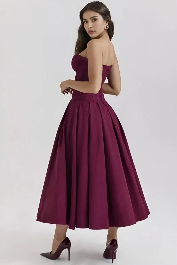 Laarni Maxi Dress | Sculpted Bodice, Voluminous Skirt, Elegant for Special Occasions 12