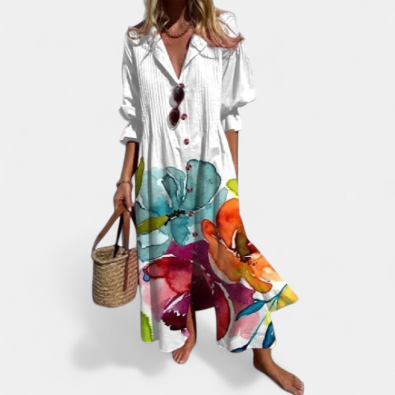 Mira Maxi Sundress | Flowy Boho Style for Women, Perfect Summer Dress 6