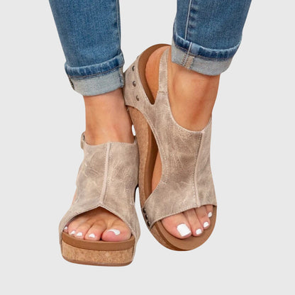 Adele Black Flat Sandals | Comfortable, Adjustable Fit 1