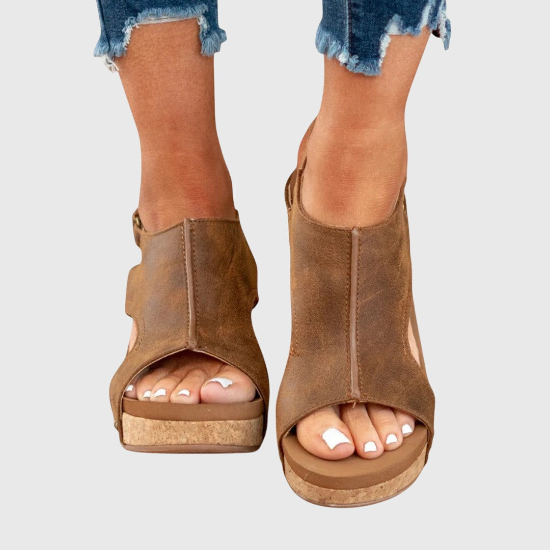 Adele Black Flat Sandals | Comfortable, Adjustable Fit 8