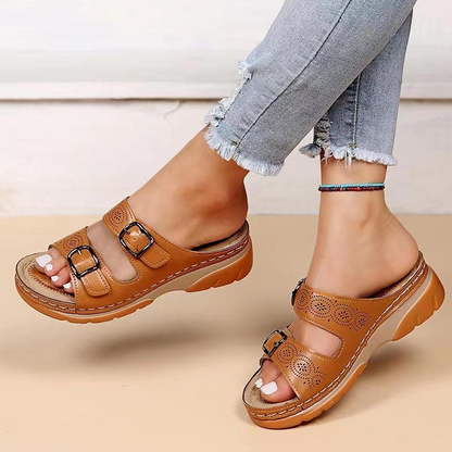 AeroStep Orthopedic Sandals | Leather, Shock-Absorbing Support for Men and Women 0