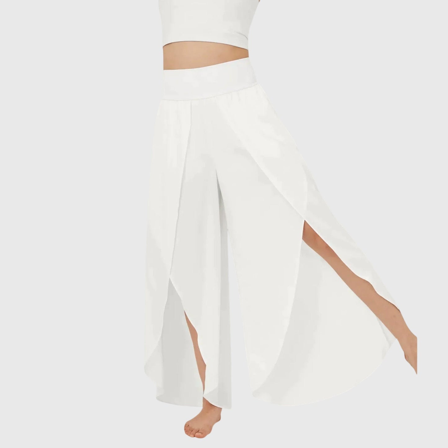 Aero Wide Leg Trousers | Lightweight Flare Pants with Integrated Shorts Lining 11