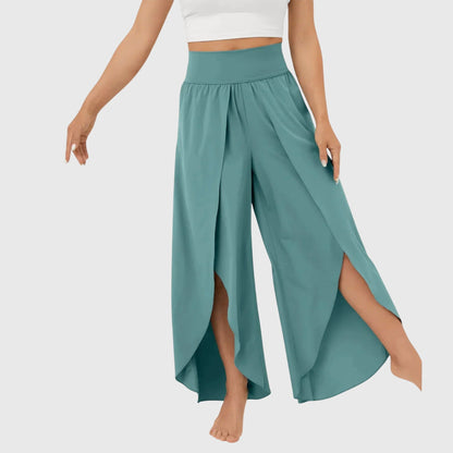 Aero Wide Leg Trousers | Lightweight Flare Pants with Integrated Shorts Lining 2