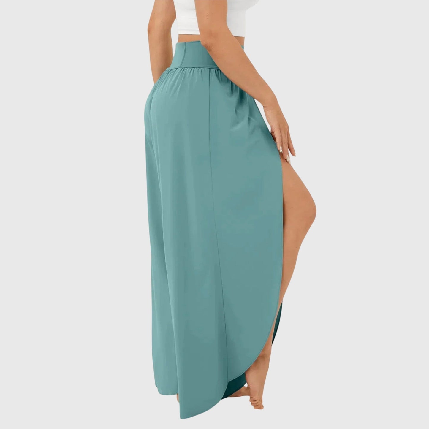 Aero Wide Leg Trousers | Lightweight Flare Pants with Integrated Shorts Lining 3