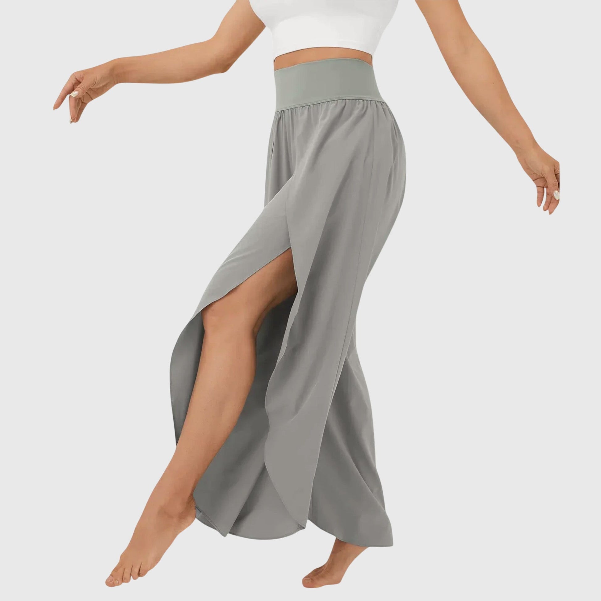 Aero Wide Leg Trousers | Lightweight Flare Pants with Integrated Shorts Lining 4