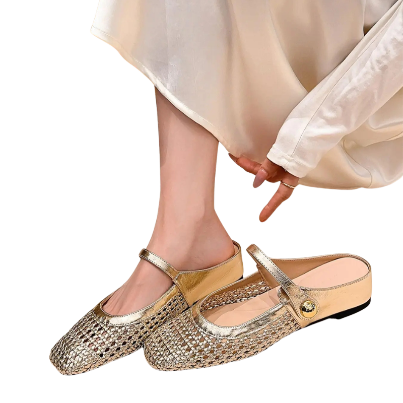 Aisley Women's Flats | Breathable Woven Design, Casual Style 0