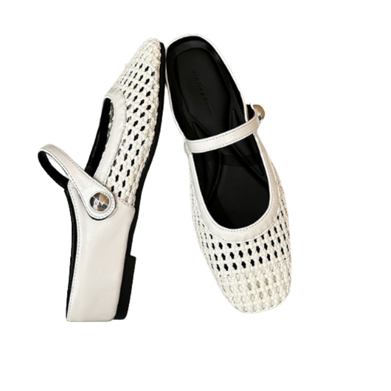 Aisley Women's Flats | Breathable Woven Design, Casual Style 1