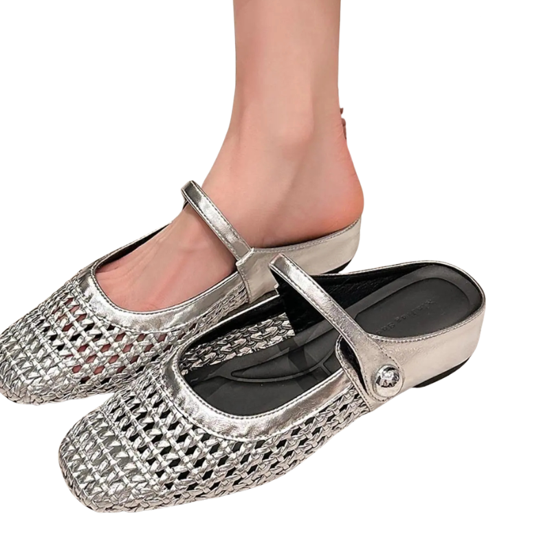 Aisley Women's Flats | Breathable Woven Design, Casual Style 2