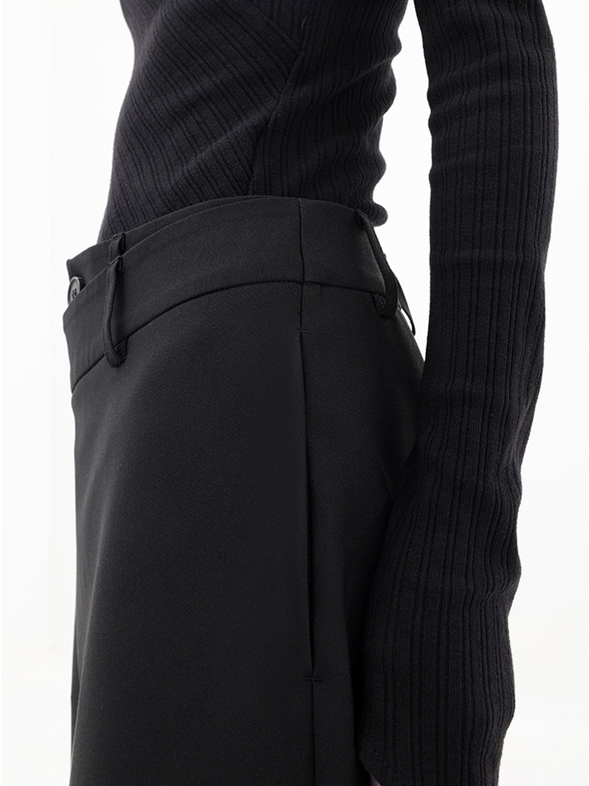 Alira Wide Leg Pants Women | Asymmetrical Layered Design, Woven Fabric 3