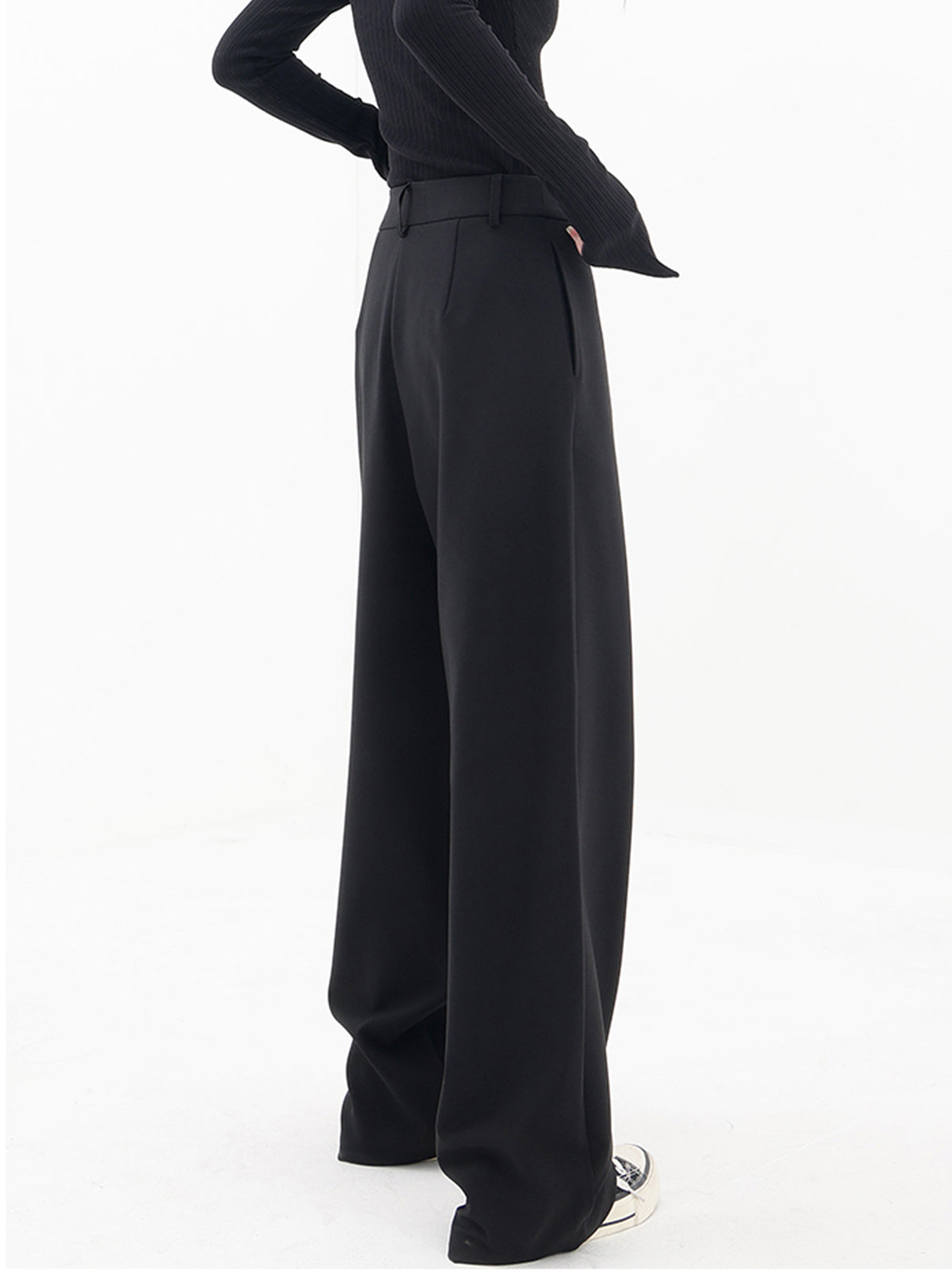 Alira Wide Leg Pants Women | Asymmetrical Layered Design, Woven Fabric 5