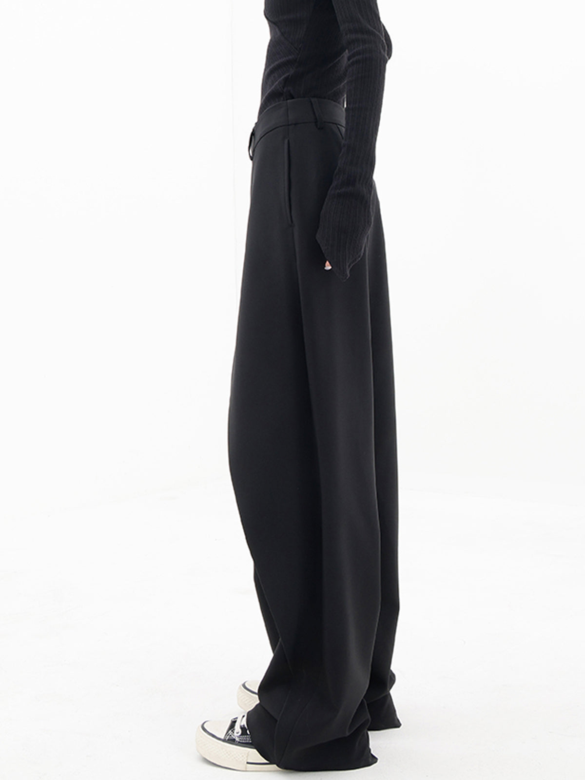Alira Wide Leg Pants Women | Asymmetrical Layered Design, Woven Fabric 6