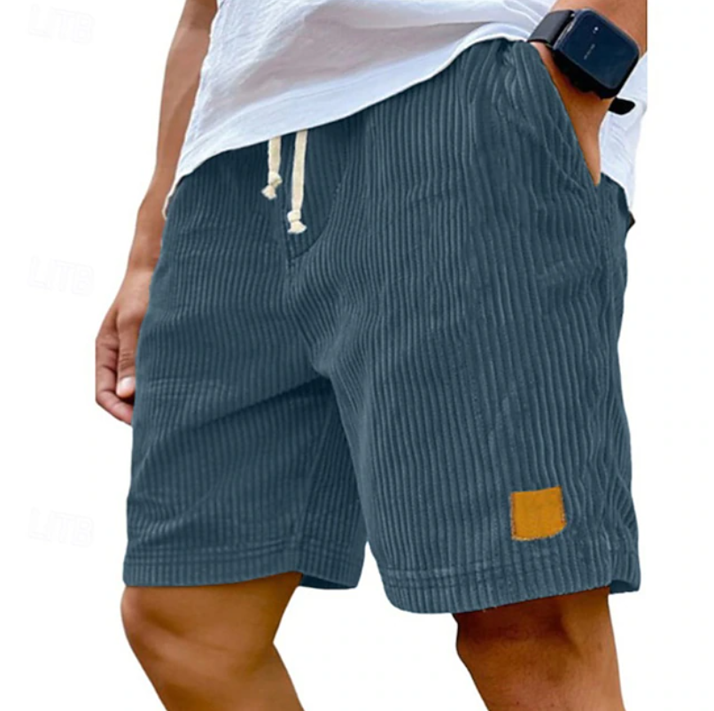 Alistair Men's Shorts | Lightweight Corduroy, Adjustable Lace-Up Waistband 6