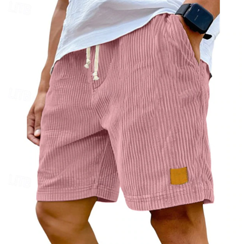 Alistair Men's Shorts | Lightweight Corduroy, Adjustable Lace-Up Waistband 7