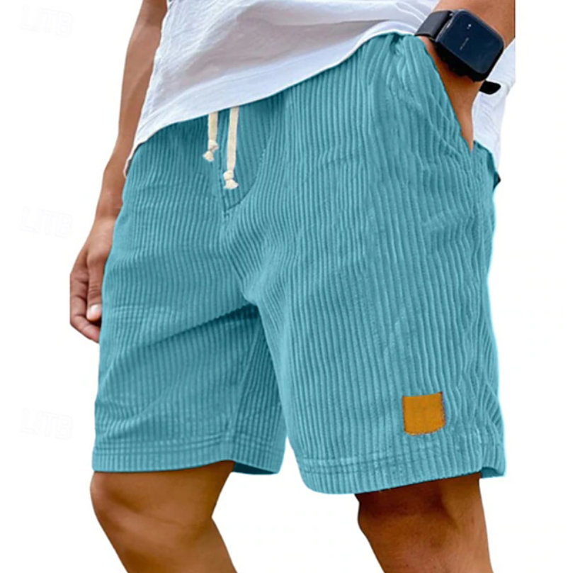 Alistair Men's Shorts | Lightweight Corduroy, Adjustable Lace-Up Waistband 9