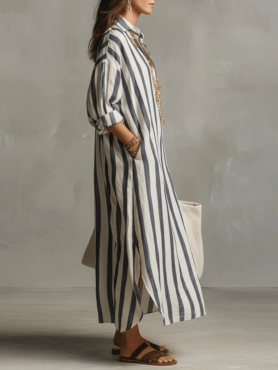 Amani Womens Dress | Lightweight Linen, Relaxed Fit Summer Dress 1