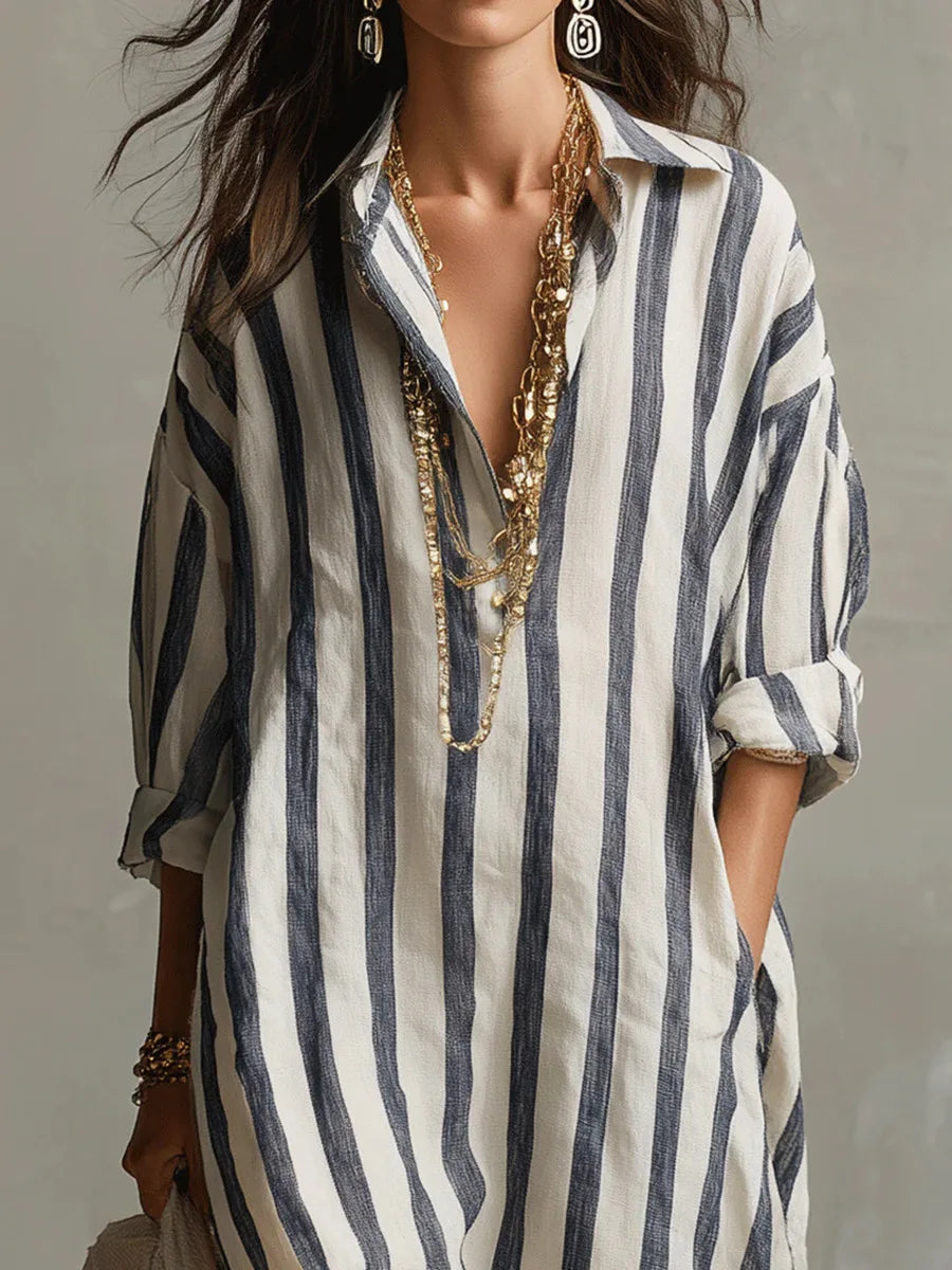 Amani Womens Dress | Lightweight Linen, Relaxed Fit Summer Dress 2