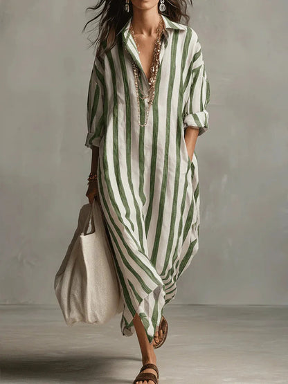 Amani Womens Dress | Lightweight Linen, Relaxed Fit Summer Dress 4