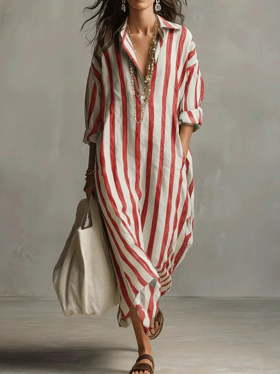 Amani Womens Dress | Lightweight Linen, Relaxed Fit Summer Dress 5
