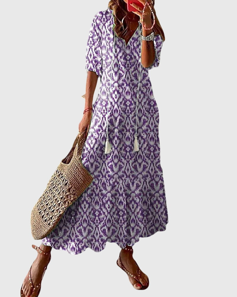Amara Womens Dress | Plus Size, Bohemian Vintage Summer Dress 2