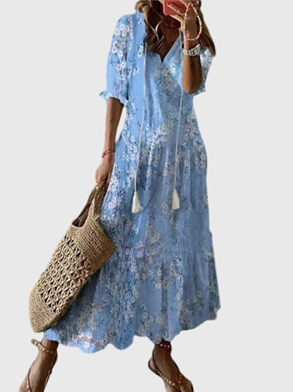 Amara Womens Dress | Plus Size, Bohemian Vintage Summer Dress 4