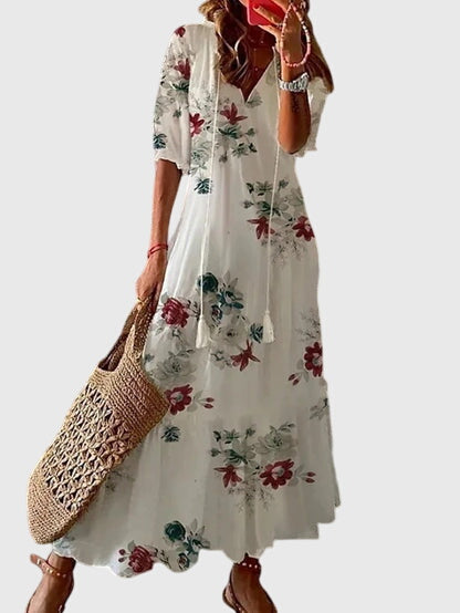 Amara Womens Dress | Plus Size, Bohemian Vintage Summer Dress 5
