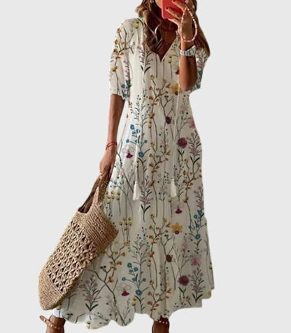 Amara Womens Dress | Plus Size, Bohemian Vintage Summer Dress 6