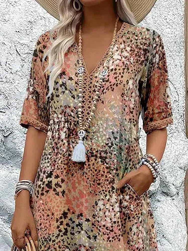 Aria Midi Dress | Vibrant Pattern, Flattering Fit - Ideal for Wedding Guest & Summer Events 6