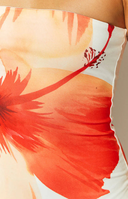 Astra Maxi Dress | Floral Strapless Bodycon Long Dress for Women 5