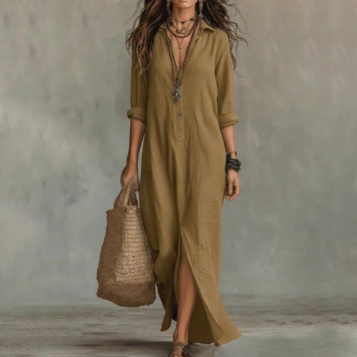 Ava Maxi Dress | Soft Cotton, Ankle-Length Summer Dress for Women 4