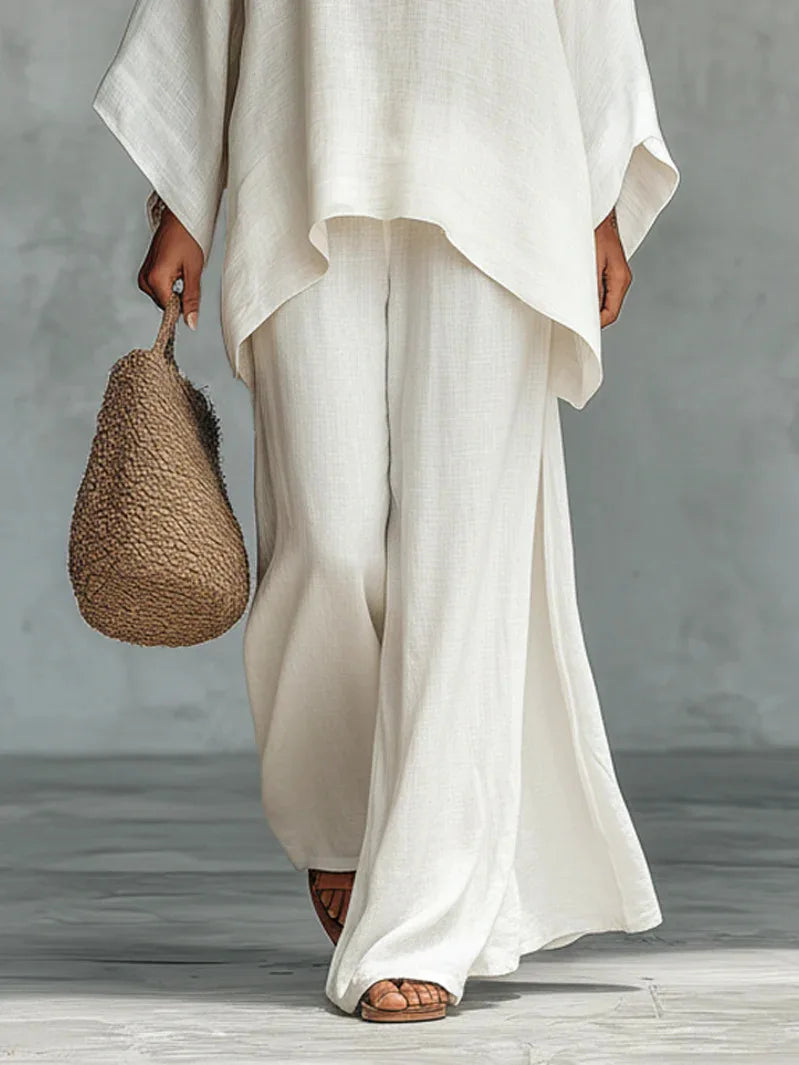 Ava Women's Outfit | Lightweight Cotton-Linen Blend, Relaxed Fit 1