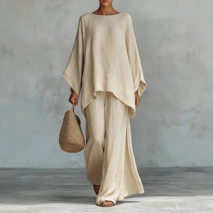 Ava Women's Outfit | Lightweight Cotton-Linen Blend, Relaxed Fit 4