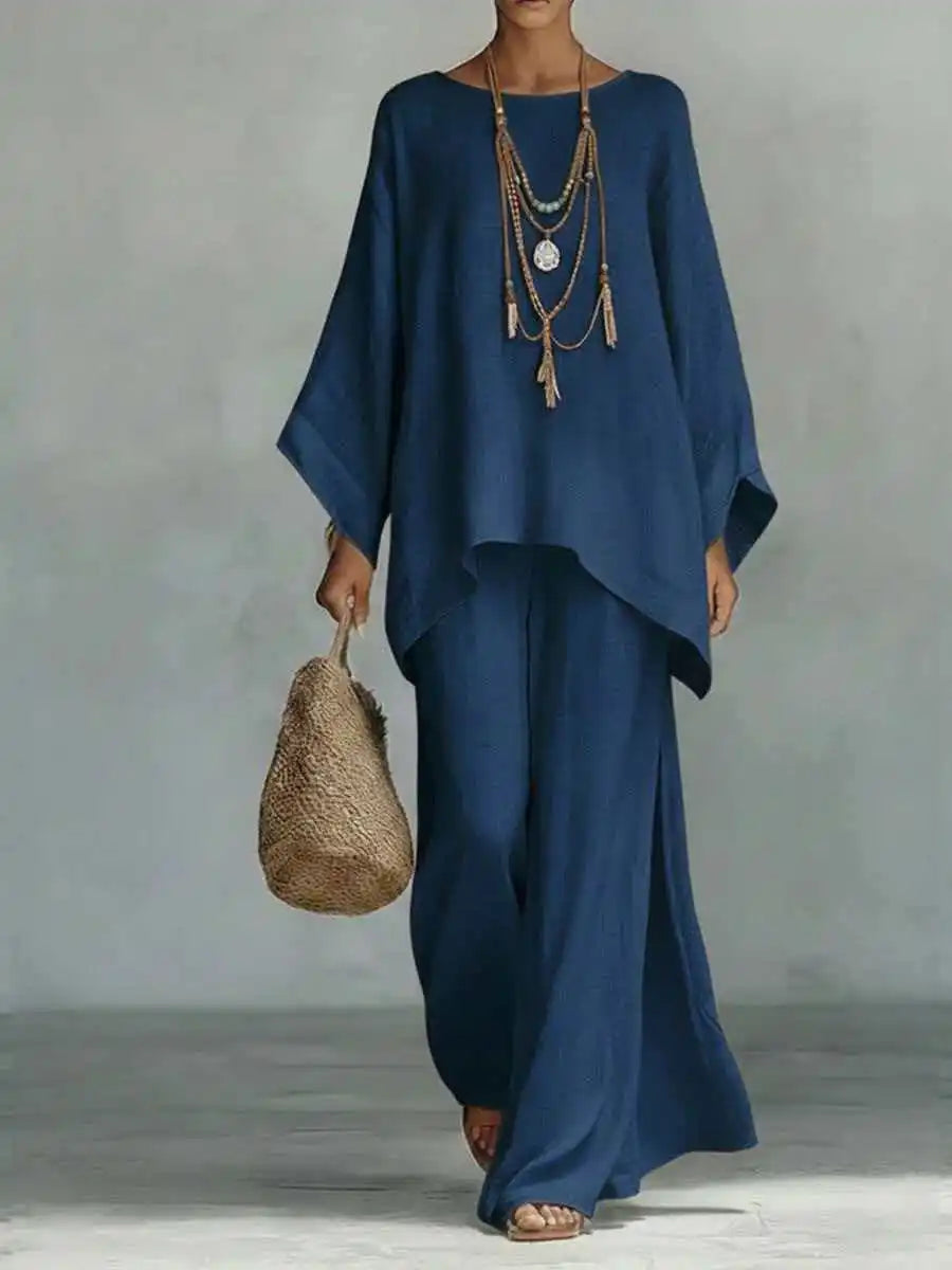 Ava Women's Outfit | Lightweight Cotton-Linen Blend, Relaxed Fit 5