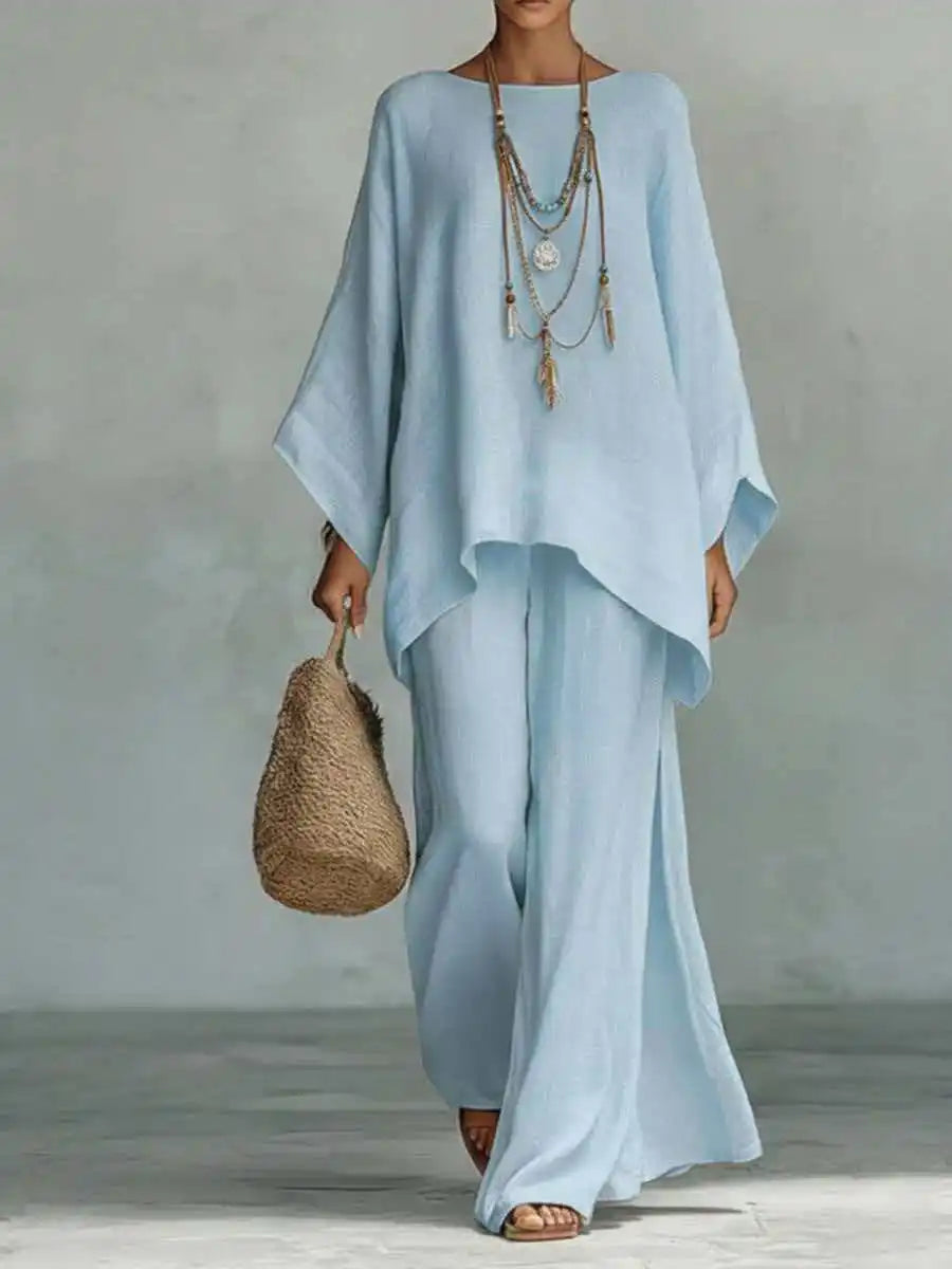 Ava Women's Outfit | Lightweight Cotton-Linen Blend, Relaxed Fit 6