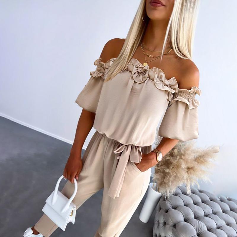 Cami Black Jumpsuit | Off-Shoulder, Adjustable Tie-Waist 0