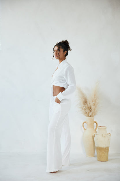 Cleo Beach Pants | Lightweight Cotton, Adjustable Waist, Women's 2
