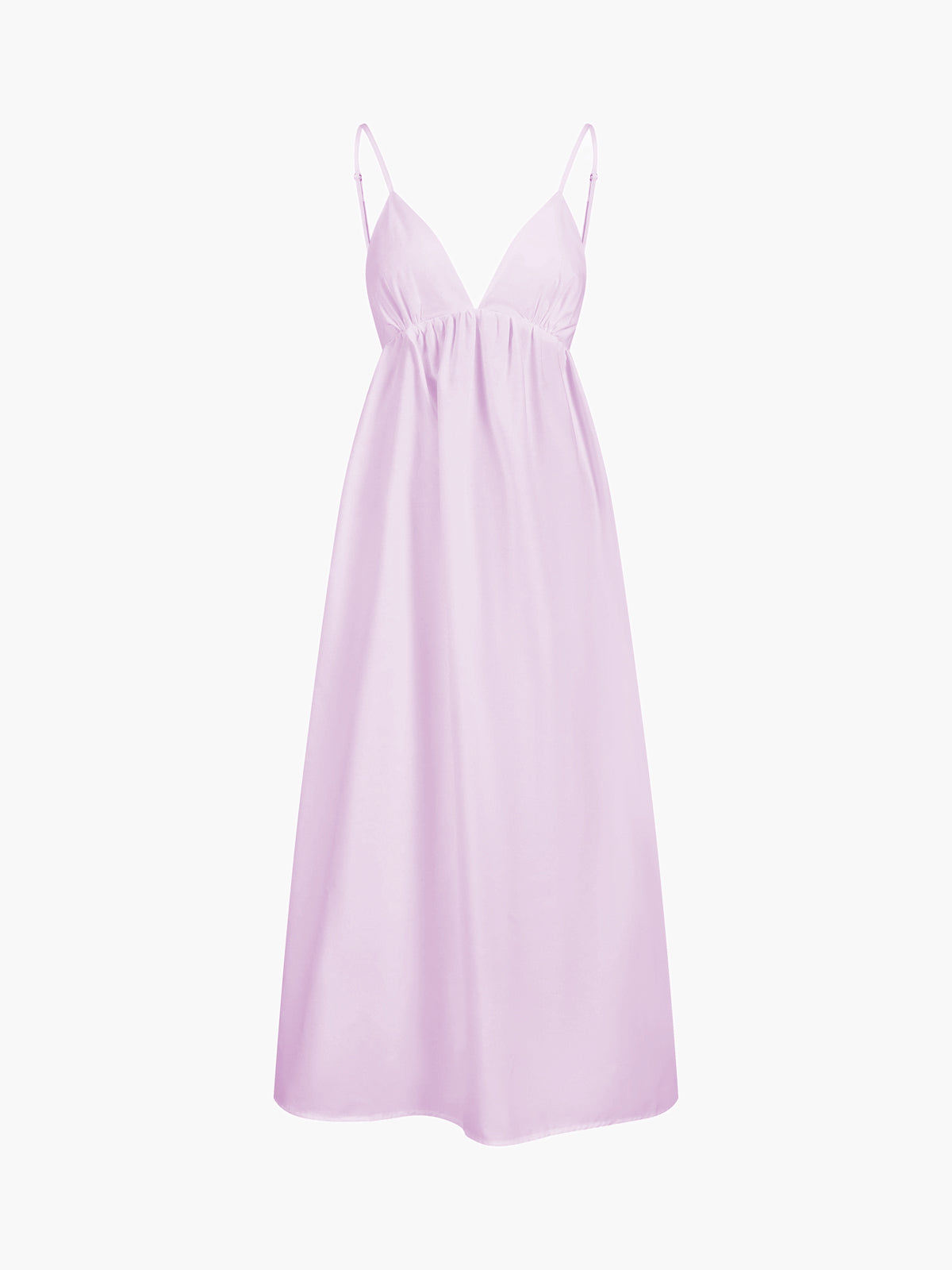 Cora Midi Dress | 100% Cotton, Sleeveless V-Neck Summer Dress 8
