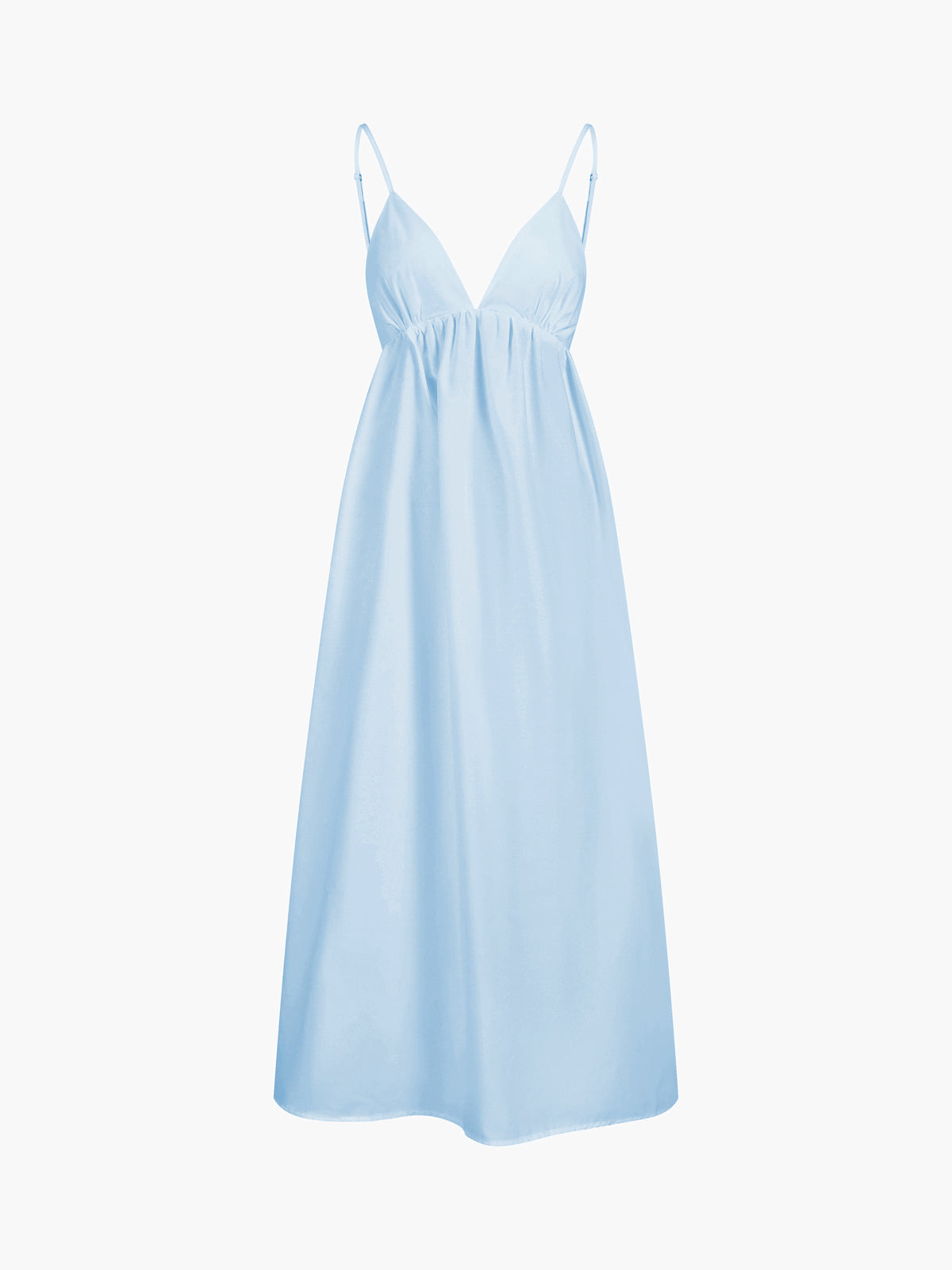 Cora Midi Dress | 100% Cotton, Sleeveless V-Neck Summer Dress 9