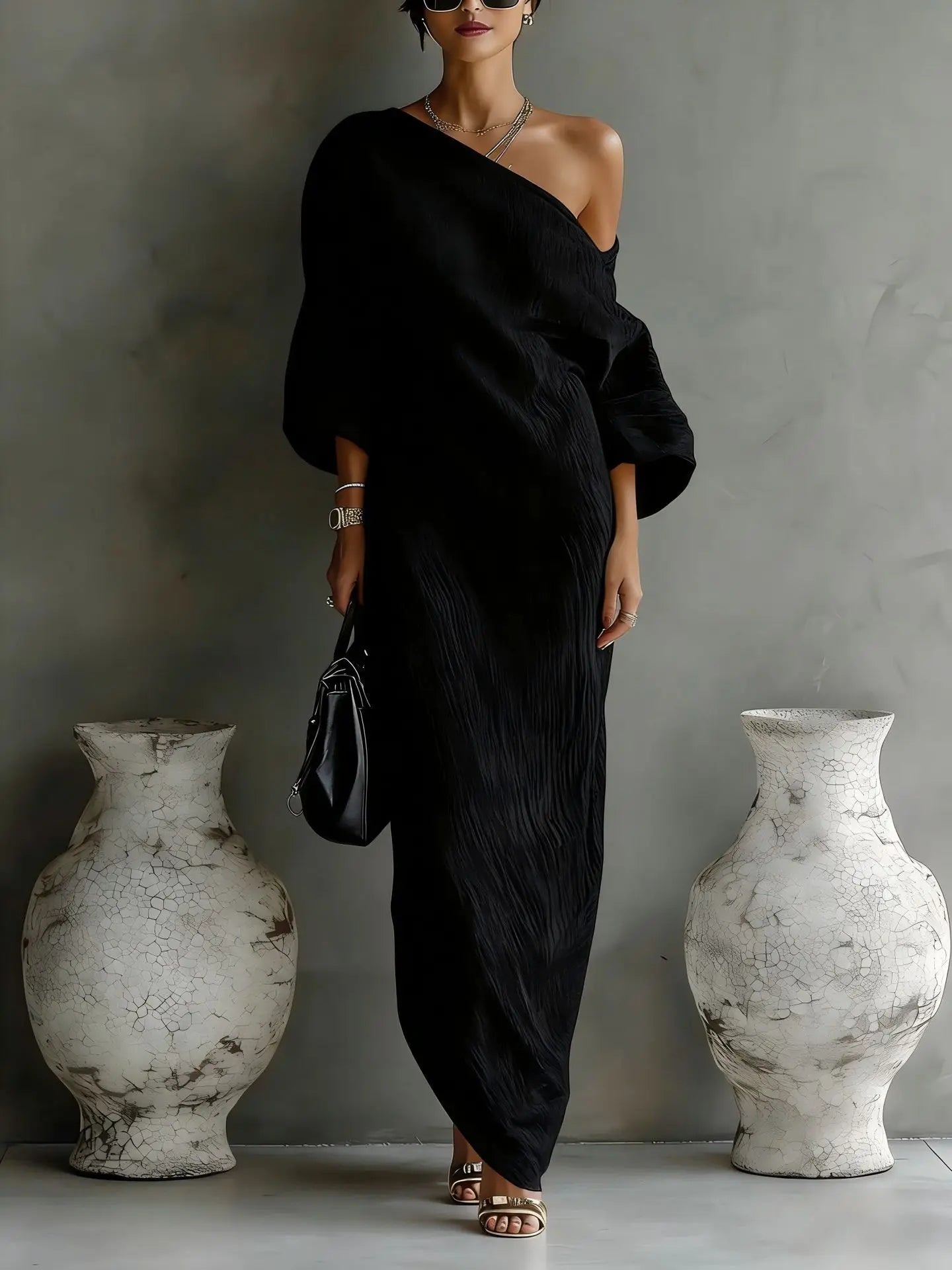 Daisy One Shoulder Dress | Textured Linen, Asymmetrical Hem, Summer Style 6