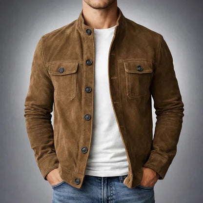 Fable Men's Jacket | Premium Italian Suede, Tailored Fit, Military Inspired 1
