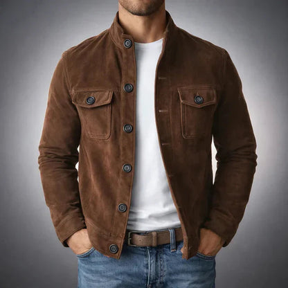 Fable Men's Jacket | Premium Italian Suede, Tailored Fit, Military Inspired 2