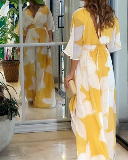 Flora Midi Dress | Vibrant Floral Print, Summer Wedding Guest Style 2