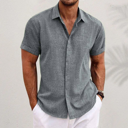 Garrick Men's Dress Shirt | Breathable Linen Blend, Relaxed Fit 2