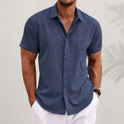 Garrick Men's Dress Shirt | Breathable Linen Blend, Relaxed Fit 3