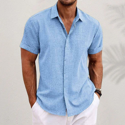 Garrick Men's Dress Shirt | Breathable Linen Blend, Relaxed Fit 5