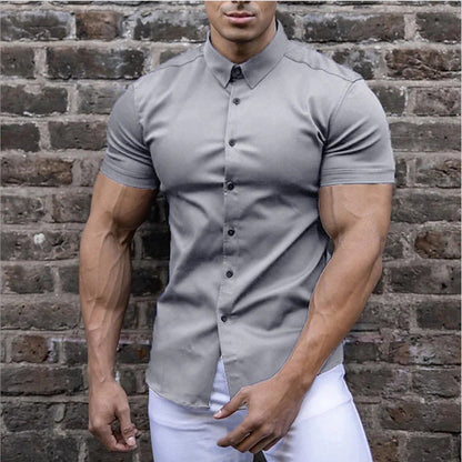 Gideon Men's Shirt | Slim Fit, Short Sleeve, Lightweight, Breathable Fabric 3