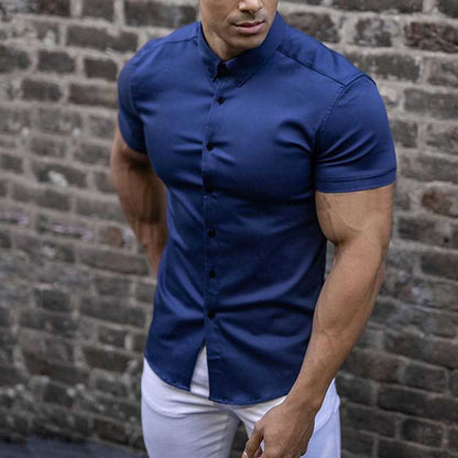 Gideon Men's Shirt | Slim Fit, Short Sleeve, Lightweight, Breathable Fabric 4