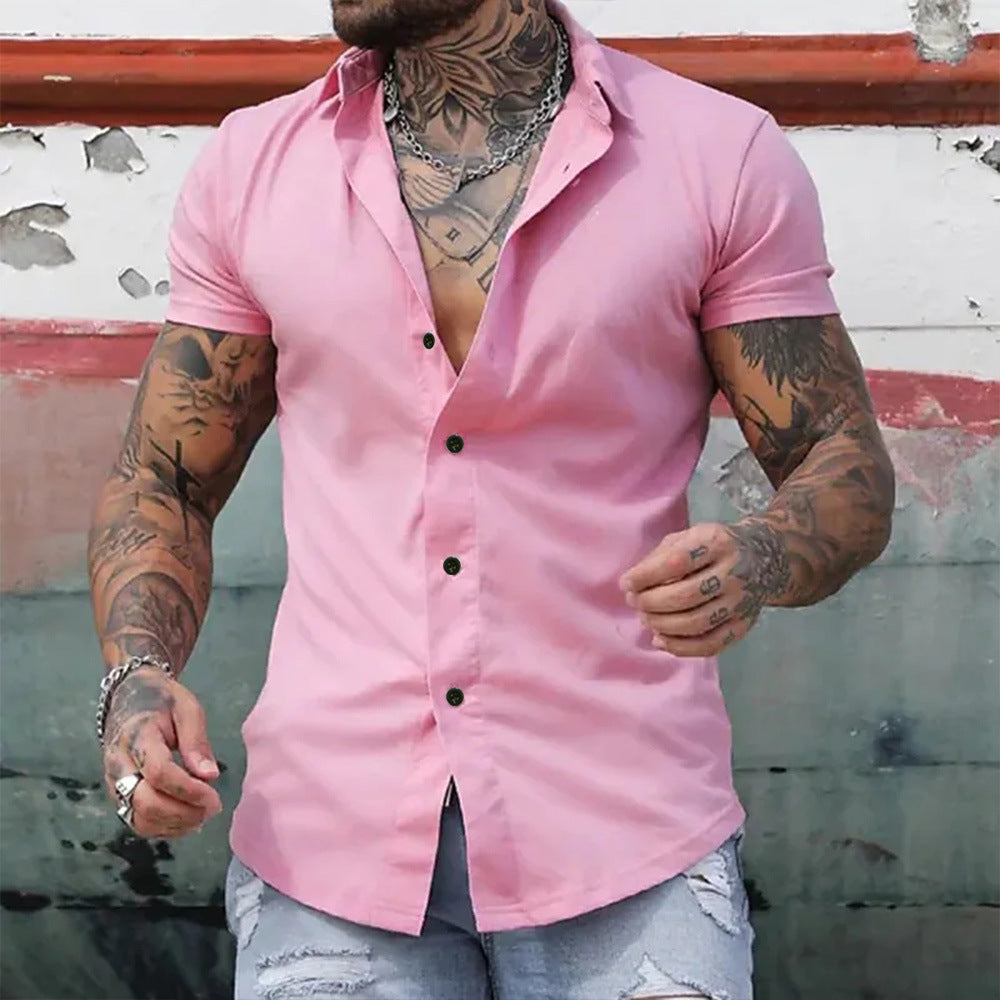 Gideon Men's Shirt | Slim Fit, Short Sleeve, Lightweight, Breathable Fabric 6