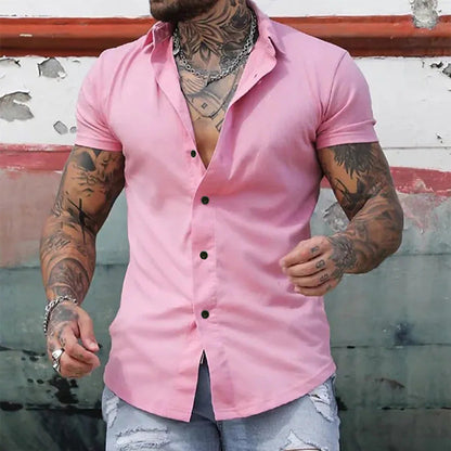 Gideon Men's Shirt | Slim Fit, Short Sleeve, Lightweight, Breathable Fabric 6